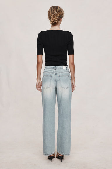 Wide Leg Jean - Faded Blue