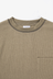 Waffle Pocket Tee - Khaki