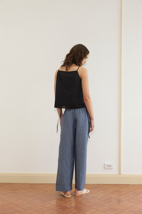 Waist Tie Top - Black