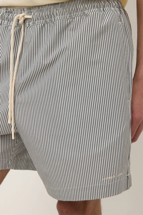 Ward Swim Short - Navy / White Stripe