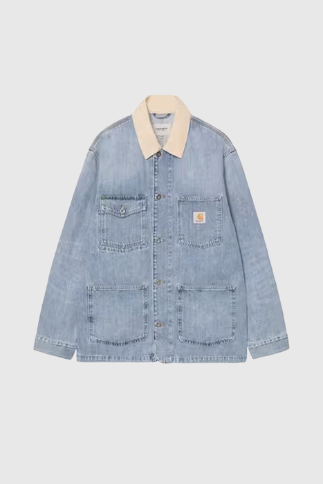 Warren Chore Coat - Blue / Dusty Hamilton Brown