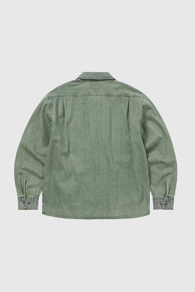 Washed Denim Zip Shirt - Tint