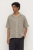 Watson Short Sleeve Shirt - Cream / Black
