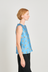 Whoo-sah Top - Blue Satin Floral