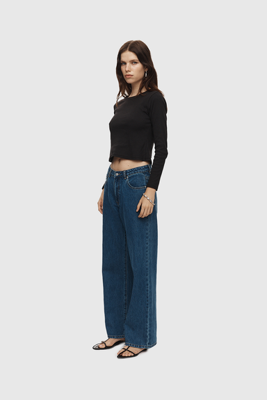 Wide Leg Jean - Heritage Blue