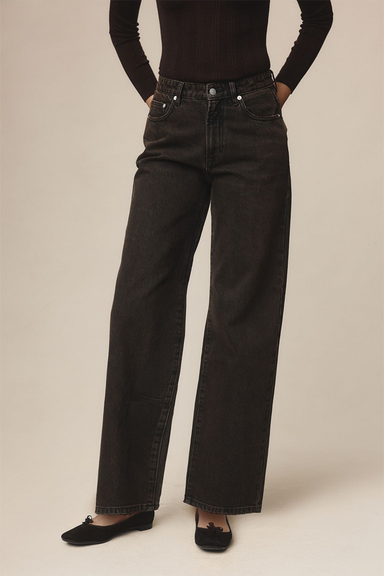 Wide Leg Jean - Tobacco
