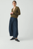 Wool Linen Patch Pocket Cardigan - Olive Gold