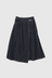 Wrap Pleated Skirt - Indigo