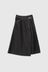 Wrap Pleated Skirt - Black
