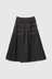Wrap Pleated Skirt - Black