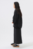 Wrap Pleated Skirt - Black