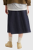 Wrap Pleated Skirt - Indigo