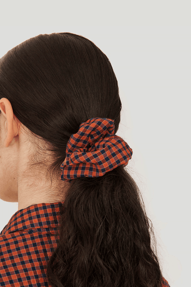 Small Scrunchie - Red / Blue