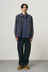 Zip-Up Insulated Flannel Shirt - Navy Shadow Plaid