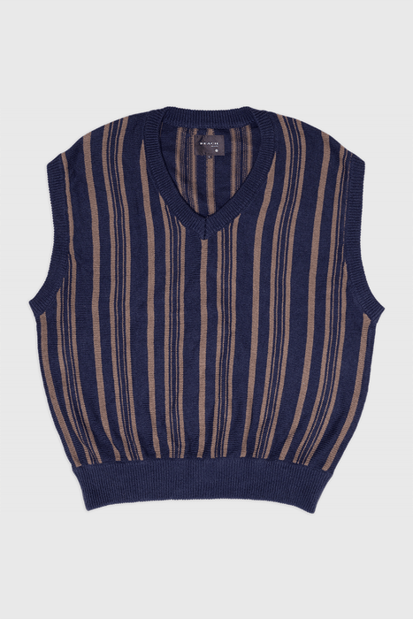 All Day Vest – Navy / Fawn