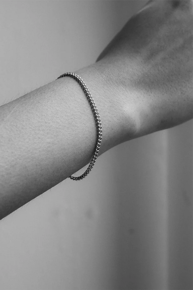 Curb Chain Bracelet - Sterling Silver