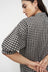 Ines Blouse - Monochrome Check