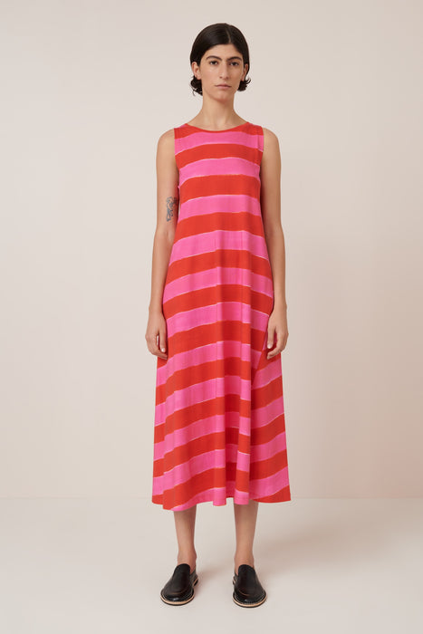 Tank Swing Dress - Painted Stripe