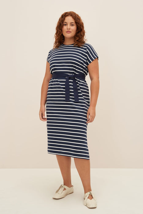 Form Dress - Navy Breton