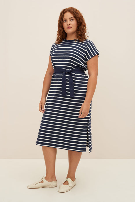 Form Dress - Navy Breton