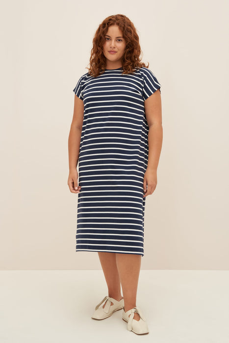 Form Dress - Navy Breton