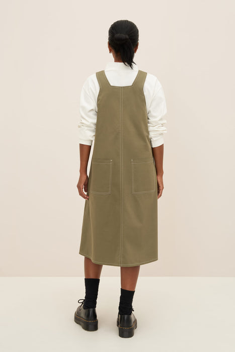 Mirror Apron Dress - Vetiver