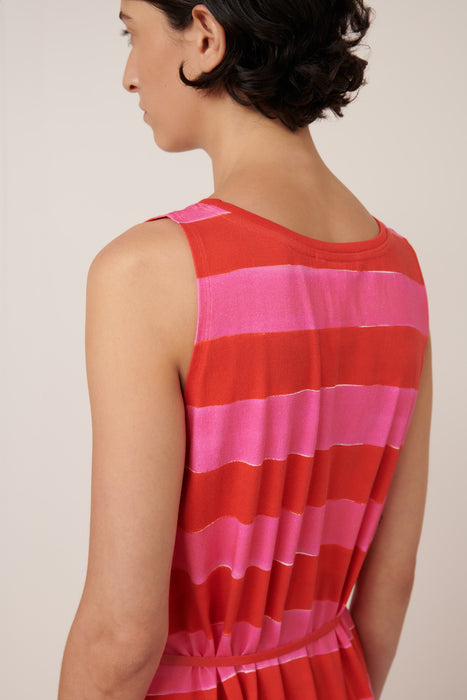 Tank Swing Dress - Painted Stripe
