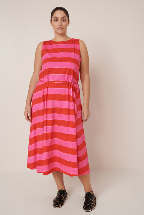 Tank Swing Dress - Painted Stripe
