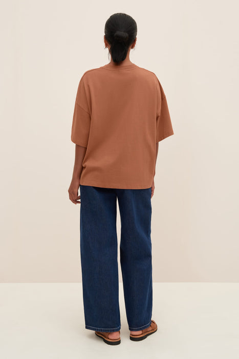 Oversized Boxy Tee - Sienna