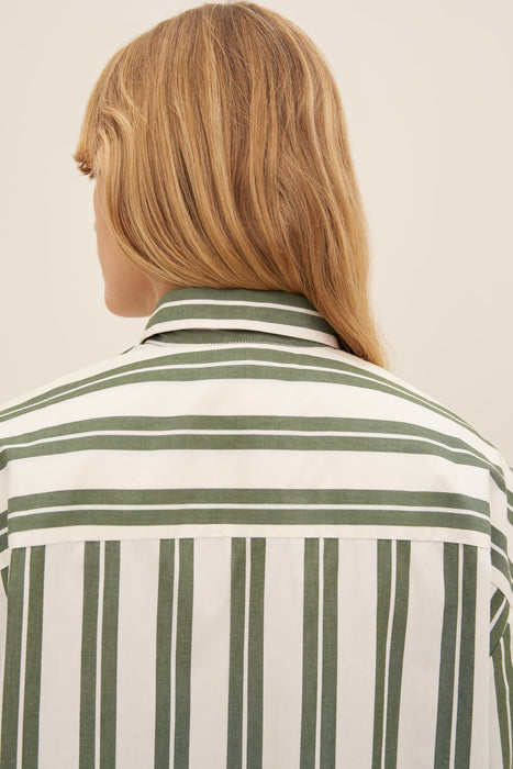 Petra Shirt - Forest Stripe