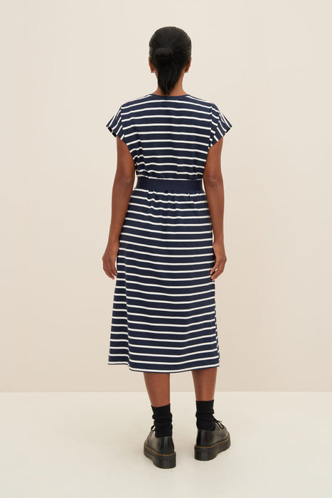 Form Dress - Navy Breton