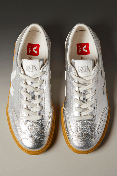 Veja x NK Volley ChromeFree Leather - Silver / White