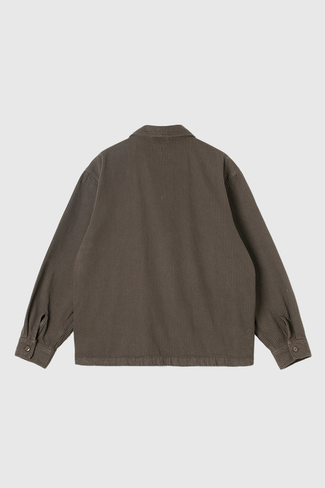 Zip Shirt - Overdyed Charcoal Hickory