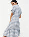 Yuki Tee Dress - Navy Plaid