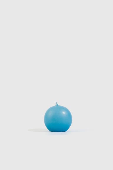 90x85mm Large Ball Candle - Lake Blue