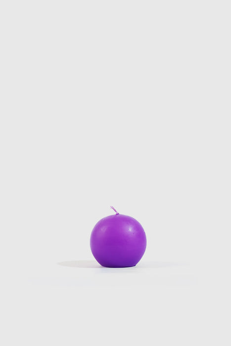 90x85mm Large Ball Candle - Lilac