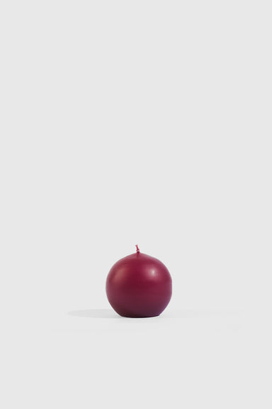 Small Ball Candle - Burgundy