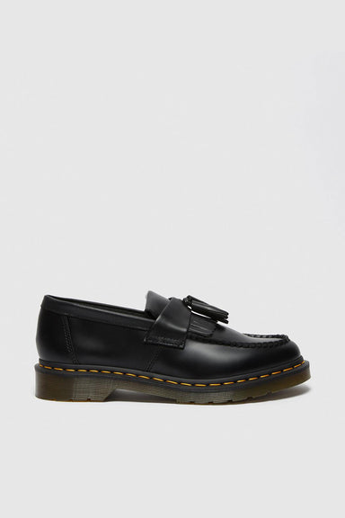 Adrian Tassel Leather Loafers - Black Smooth