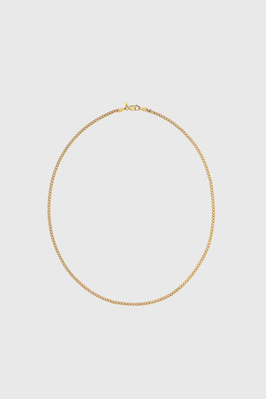 Curb Chain Necklace - Gold Plated