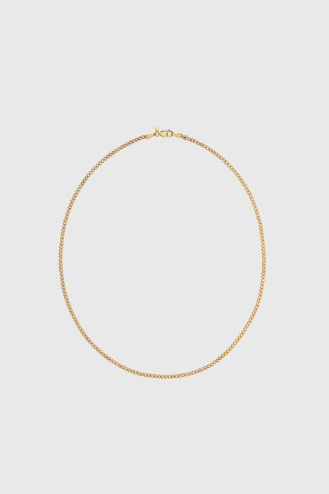 Curb Chain Necklace - Gold Plated