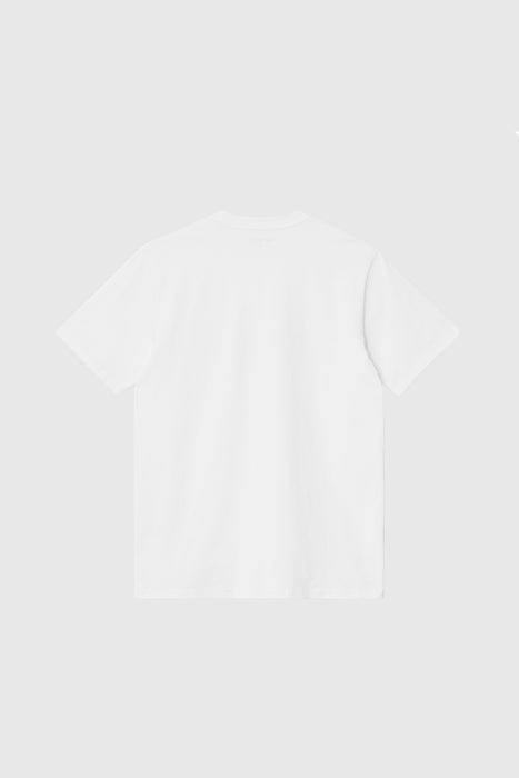 S/S Script T-Shirt - White / Black