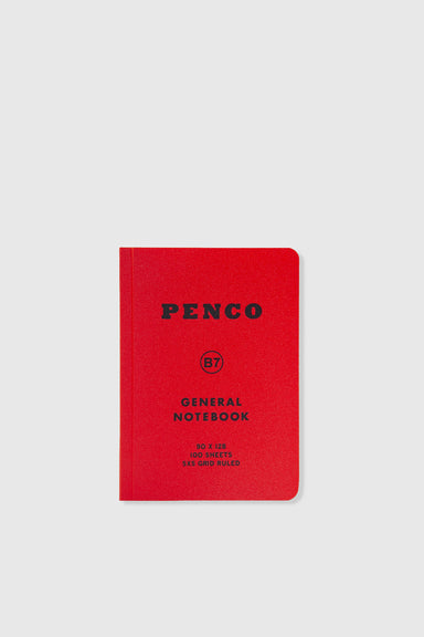 General Notebook Grid B7 - Red