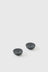 Ceramic Candle Holder Circle - Black