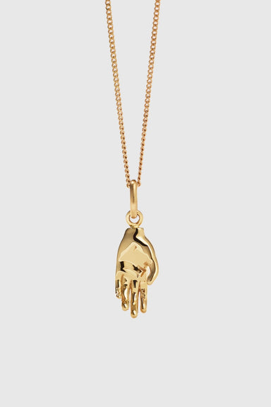 Babelogue Hand Charm Necklace - Gold Plated