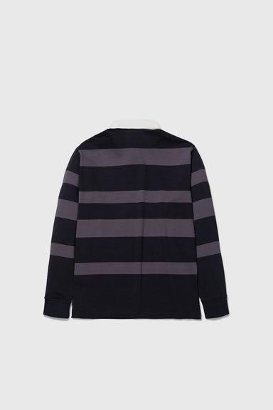 Ruben Polo Block Stripe - Magnet Grey