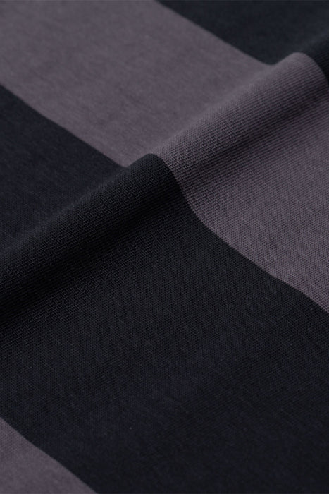 Ruben Polo Block Stripe - Magnet Grey