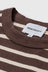 Holger SS Compact Cotton Bold Stripe - Heathland Brown