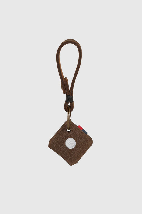 Keychain - Tile/Brown Pebbled Nubuck