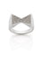 Bow Tie Ring Pave - Emerald