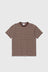 Holger SS Compact Cotton Bold Stripe - Heathland Brown